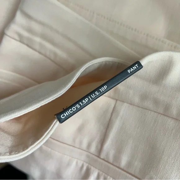 Chico's 360 Brigitte Slim Pull on Pants in English Crème C215 - Picture 9 of 10